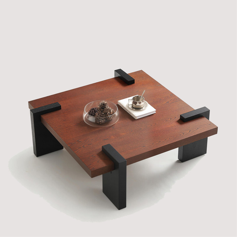 Walnut-Colored MDF Coffee Table