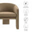 Greer Performance Velvet Upholstered Accent Armchair In Almond-106273821