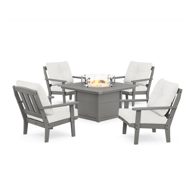 Cape Cod 5 Piece Multiple Chairs Seating Group with Cushions -  Trex Outdoor Furniture, TXS2151-2-SS152939