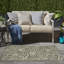 Tapis d'extérieur vert ivoire Wildon Home® Garden Oasis-529668676
