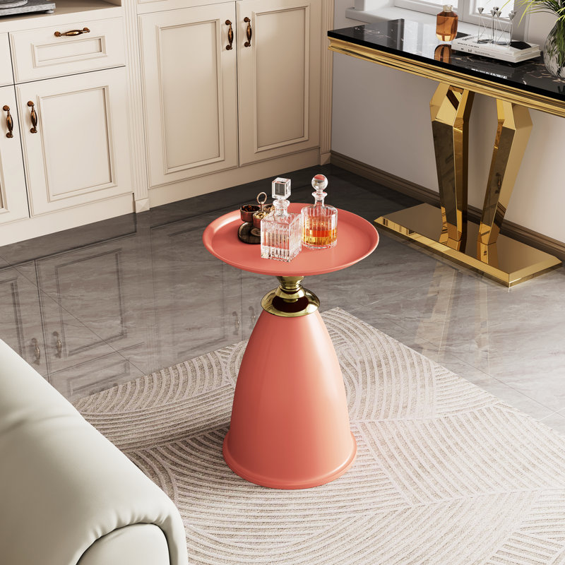 Table en fer - rouge, style minimaliste, peu encombrante pour le bureau, côté rouge, compacte, élégante et facile