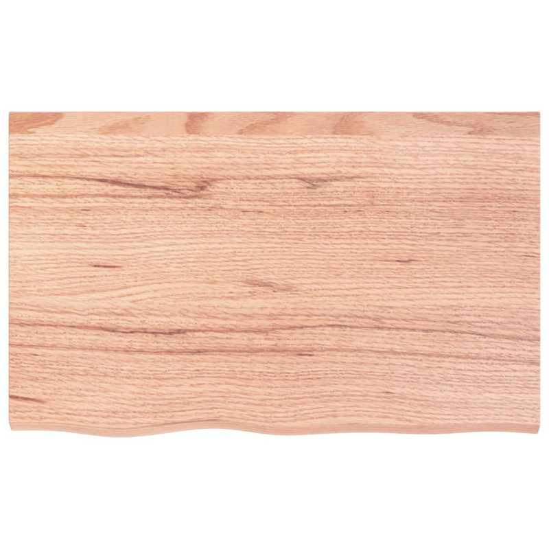 Abriyah 80cm Solid Wood Bathroom Vanity Top, Light Brown