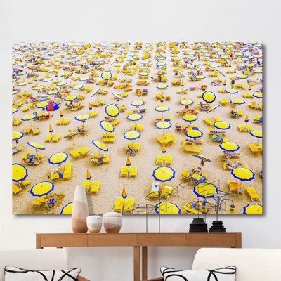 " Yellow Umbrellas " by Marmont Hill