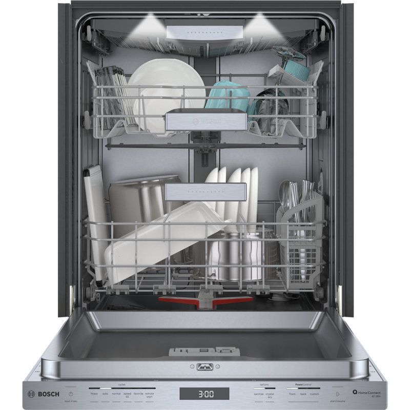 Benchmark® Series 24" Stainless Steel Top Control Built-In Pocket Handle Dishwasher with Stainless Steel Tub