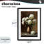 Vase en bronze, pivoines, reproduction encadrée sous verre, design par Petal Prints Design-130832840-130832843
