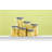 Set of 6 JoyJolt Glass Storage Jars w/ Airtight Lids