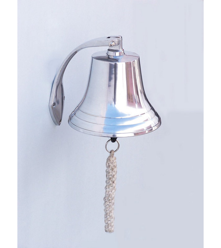 Cloche de suspension côtière, Chrome, H 7 po x l 7 po x p 7 po
