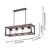 Syesha 4 - Light 36.4" Chandelier with Wrought Iron Accents