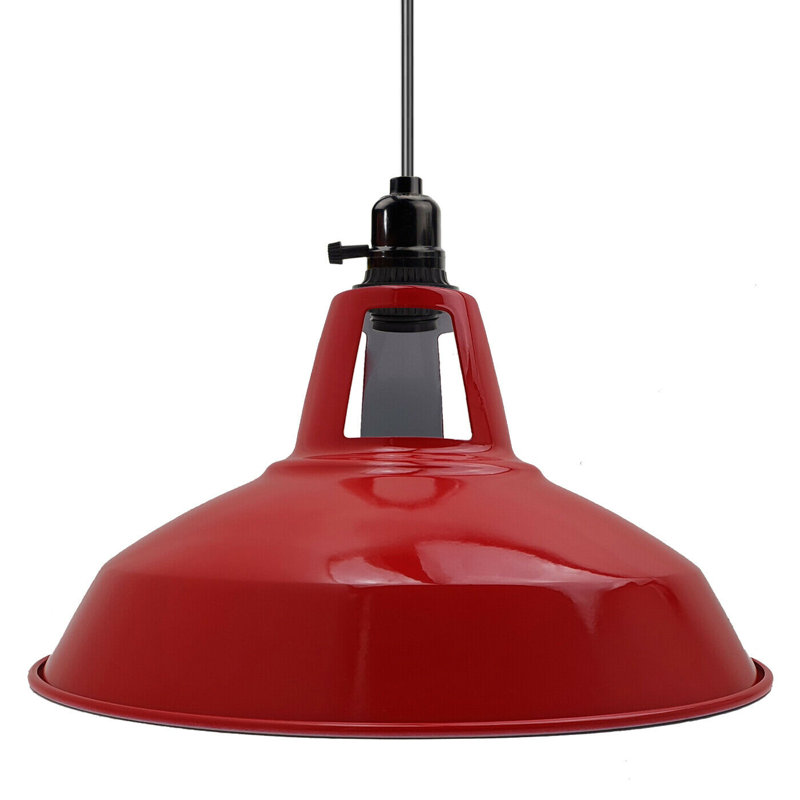 Monhegan 1 - Light Dome Pendant, Red