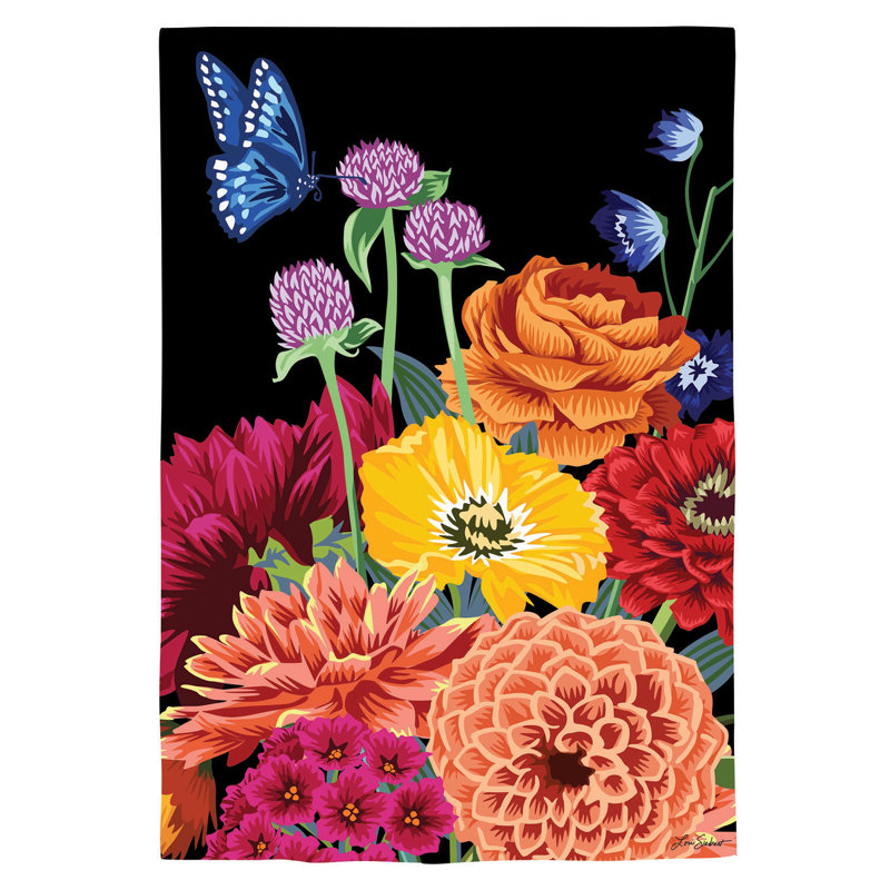 Drapeau de jardin tapisserie foncé français