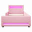 Lit plateforme tapissier avec tiroir, DEL et USB-124851109-124851112
