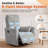 Swivel Rocker Recliner Chair with 8-Point Massage-462402433