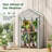 2-Tier Portable Mini Greenhouse, PE-Covered Winter Plant House with Sturdy Eucalyptus Frame for Indoor/Outdoor Gardens & Backyards