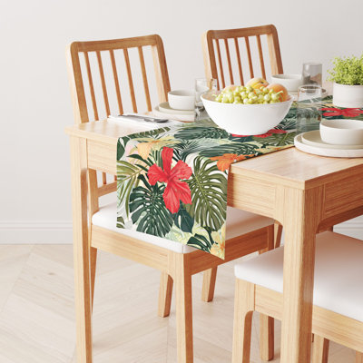 Stephenson Hibiscus Garden Milliken Signature Table Runner