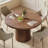 47.2'' Round Dining Table, Kitchen Table With Wood Strip Base For Kitchen Living Room-509275197