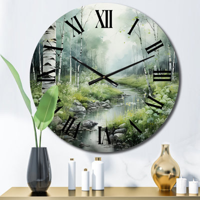 Horloge murale en métal