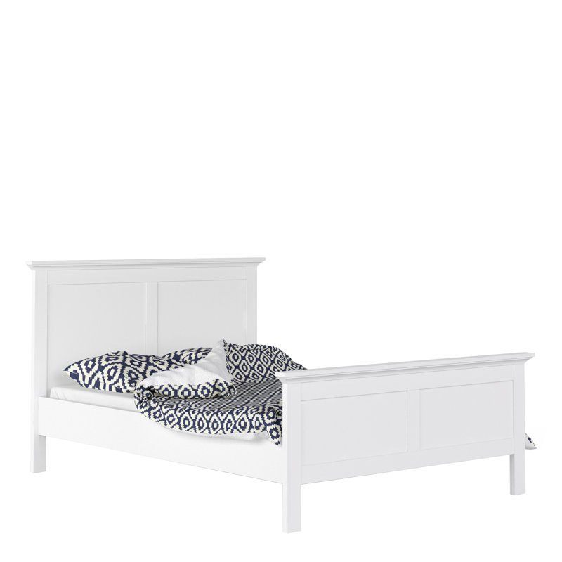 Woodburn Bed, European Double (140 x 200 cm), White