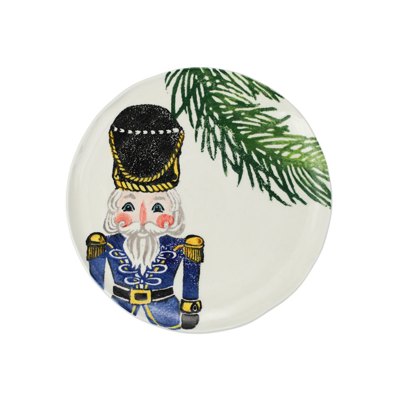 Nutcrackers Salad Plate, Blue
