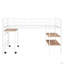 Lit mezzanine simple en métal avec bureau et tablettes (lit)-558922905