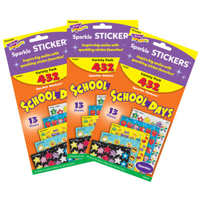 School Days Sparkle 1296 Piece Stickers Set