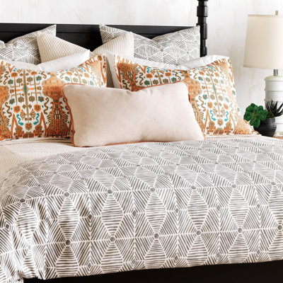 Brayden Cotton Geometric Shapes Duvet Cover