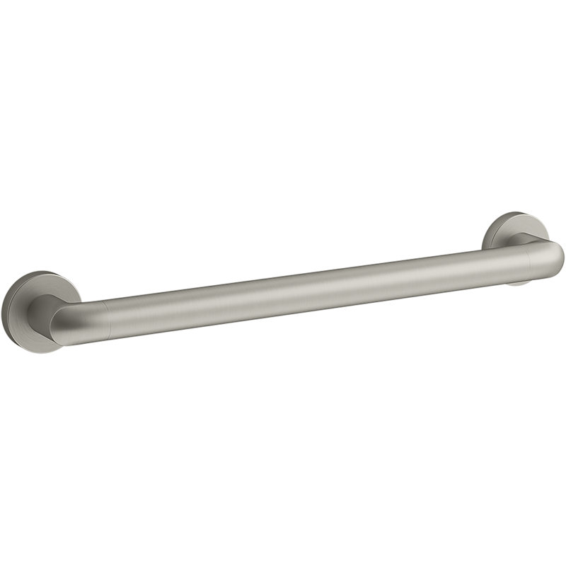 Kumin Grab Bar, Brushed Nickel, 18" W