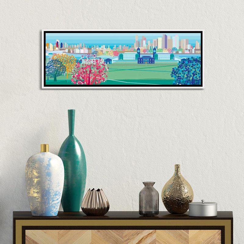 Greenwich Park, London, 30.48 cm H x 91.44 cm W x 4.445 cm D, White