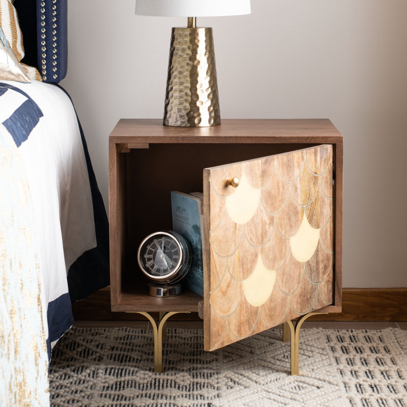Cortland 19'' W Solid Wood Nightstand