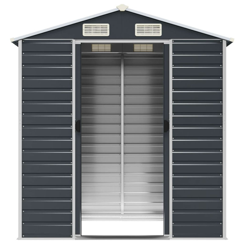 Storage Shed, 78" H x 75.2" W x 51.2" D, Anthracite