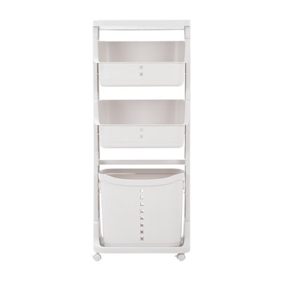 PP Laundry Room Organizer with Wheels