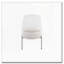 Banc de rangement contemporain avec métal chromé et similicuir blanc-1513808390