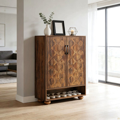 Natural Style Shoe Cabinet,Storage Cabinet