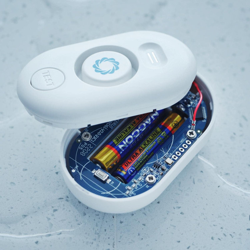 Paquet de 2 détecteurs de fuites d'air Airthereal, alarme sonore réglable 120dB, alerte de fuite et d'égouttement sensibles