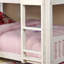 Lit simple superposé au dessus d'un lit simple transitionnel de 13 pièces Lattes sur le dessus et le dessous, joint de sécurité à glissières, matelas de lit gigogne qui n'est pas dans la finition de style énuméré, fabrication en bois massif, spécial