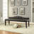Bryson 64 In. Contemporary Style Brown Leather Bench