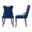 Chaise de salle à manger en velours rétro American Traditional-436435275