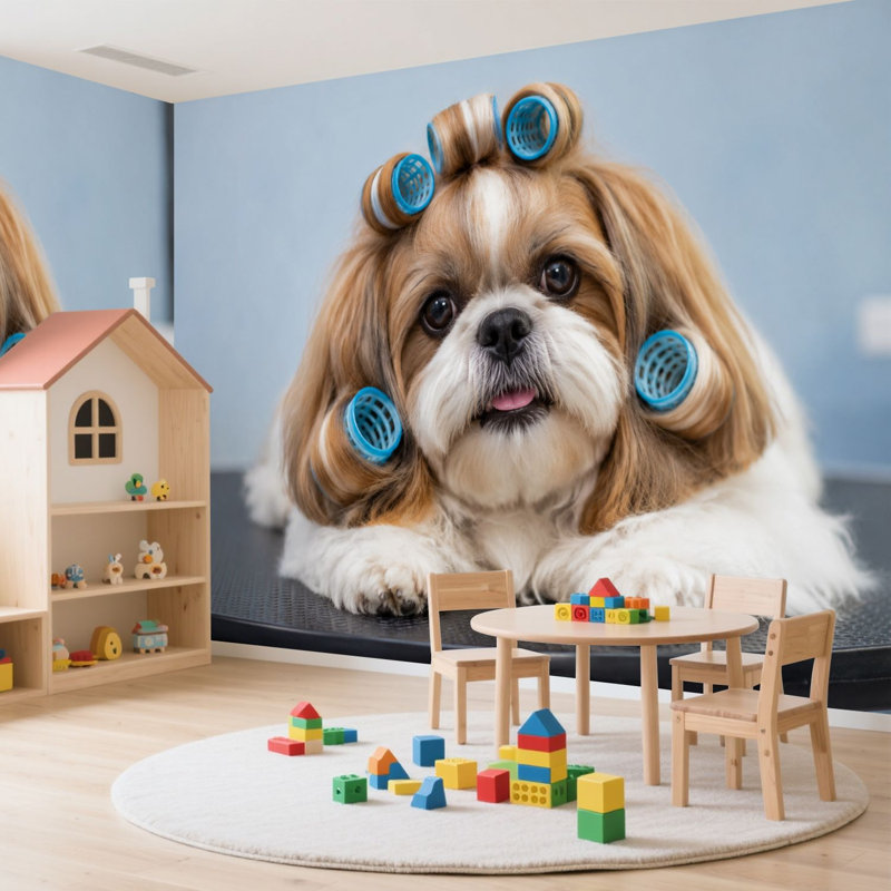 Papier peint auto-adhésif Cavalier King Charles Spaniel, L 100,08 po x l 144 po