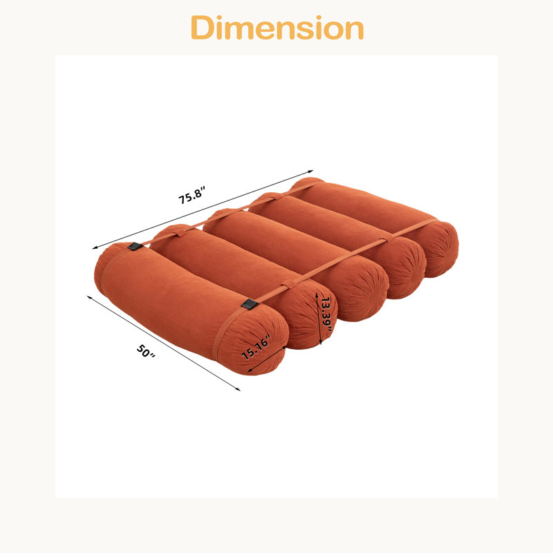 Canapé de plancher réglable, canapé paresseux en velours côtelé avec sangles réglables pour des configurations polyvalentes, fauteuil de loisirs multi-personnes
