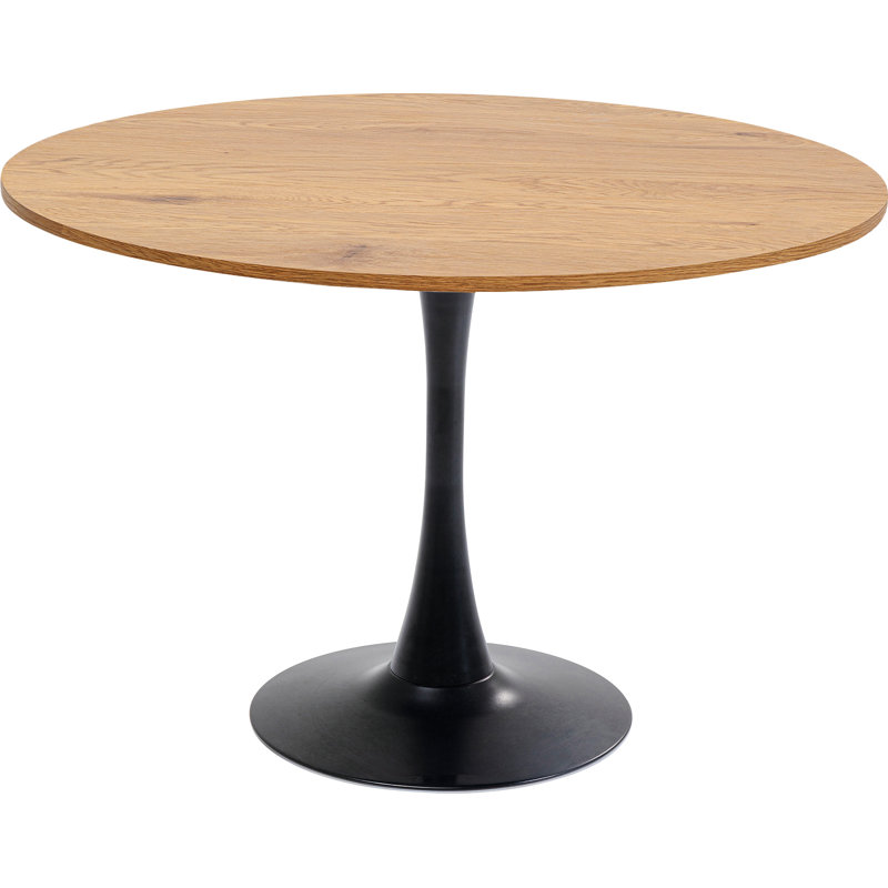 Chic dining table, 74cm H x 80cm W x 80cm D, White/Brown