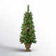 4' Lighted Artificial Spruce Christmas Tree