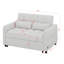 Loveseat Sofa Bed With Adjustable Backrest, USB Ports & Two Lumbar Pillows-115839025