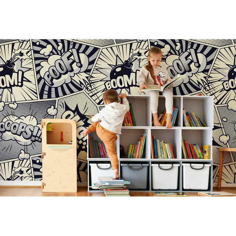Sorkunde Abstract Wall Mural, 75" L x 112" W