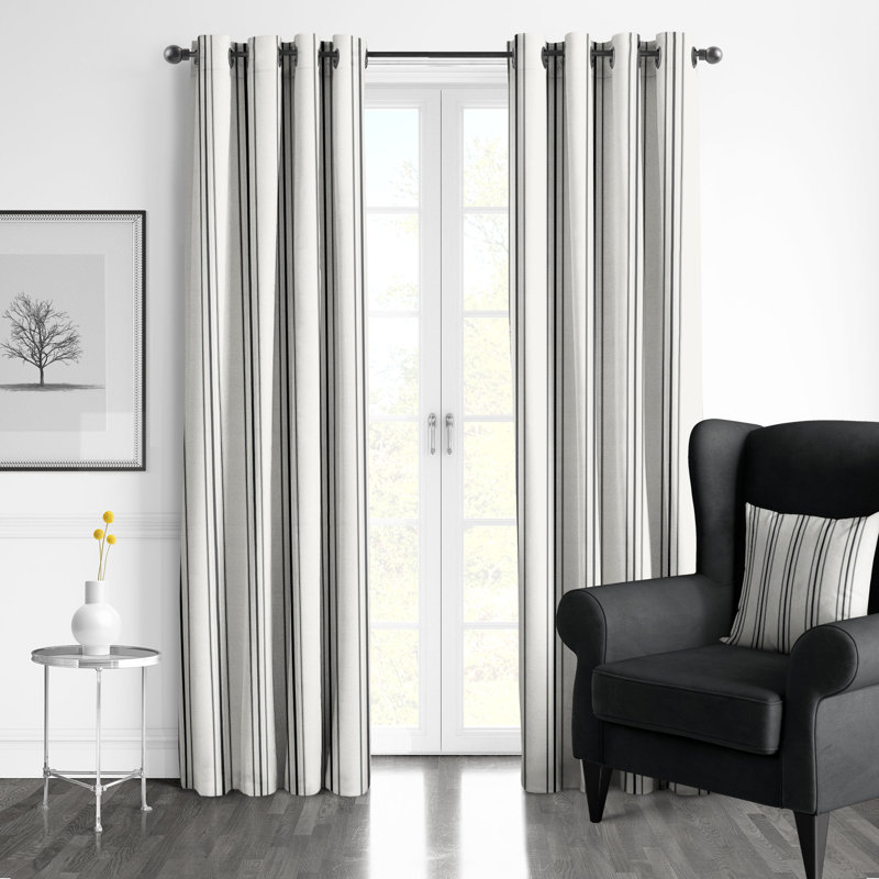 August Stripe, 50" W x 168" L, Ebony