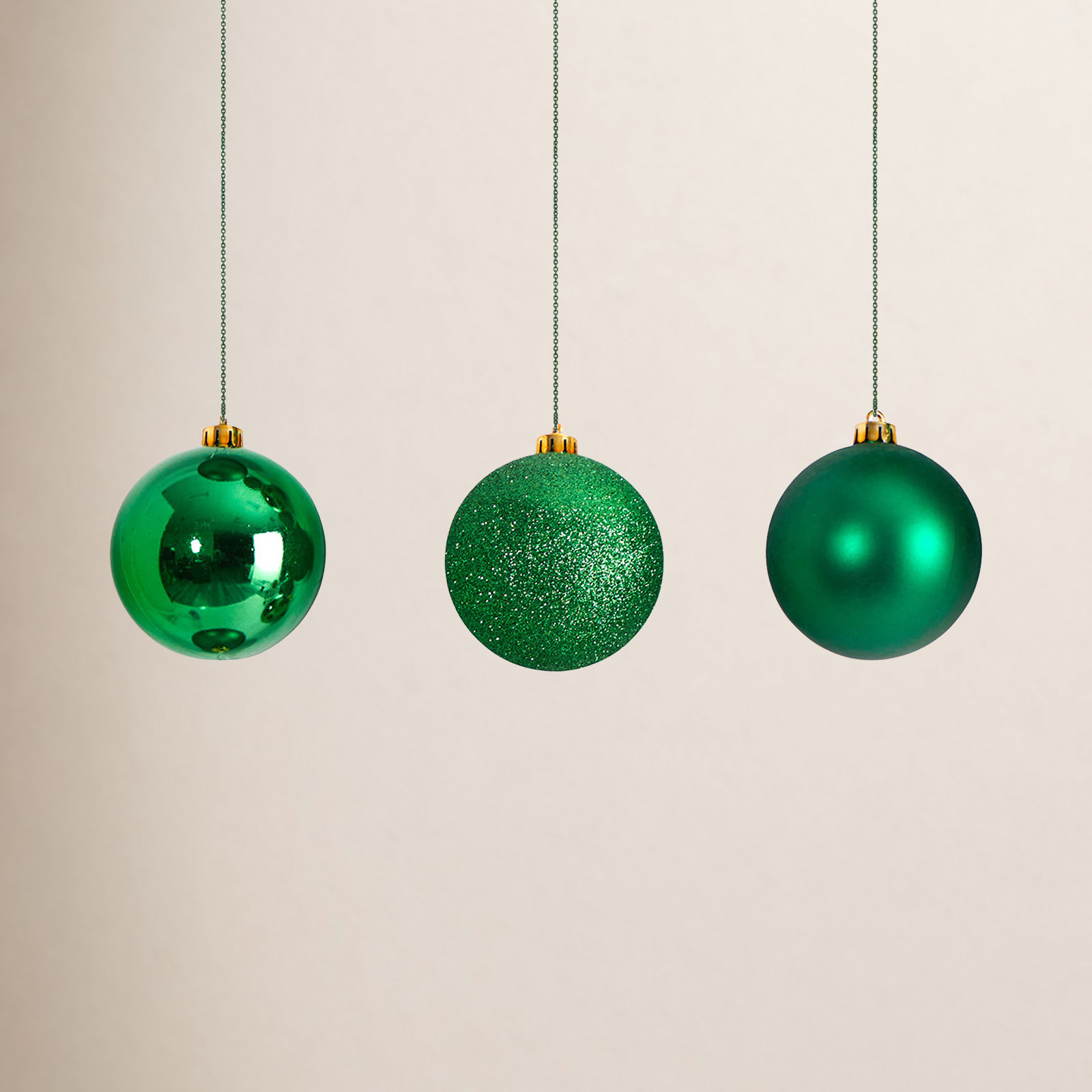 The Holiday Aisle® 3" Shatterproof Bauble, Green