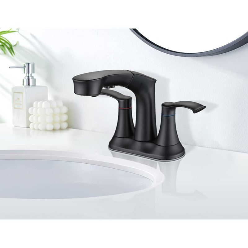 Robinet de salle de bain Centreset, Noir
