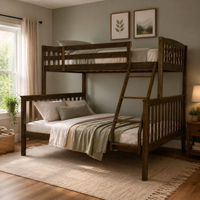 Blumberg Twin Over Twin Solid Wood Standard Bunk Bed by Viv + Rae, Mattresses Not Included