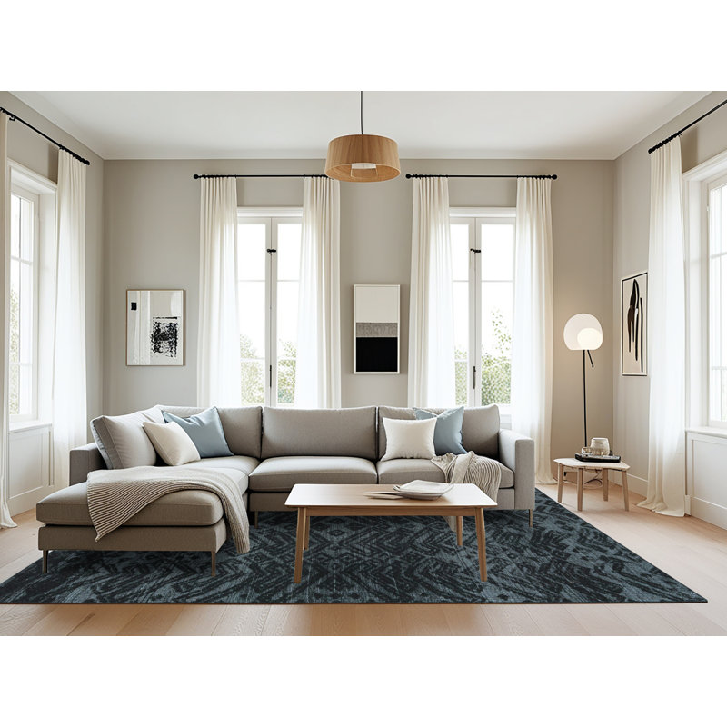 Abstract Indoor Rug, Rectangle 8' x 12'