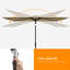 Parasol de marché rectangulaire 120 po x 78 po-114813834