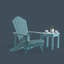 Chaise Adirondack en polyéthylène
