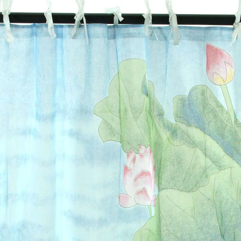 Fortier Cotton Semi Sheer Curtain Single Panel
